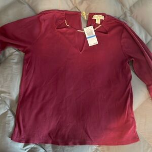 Chain neck waffle top